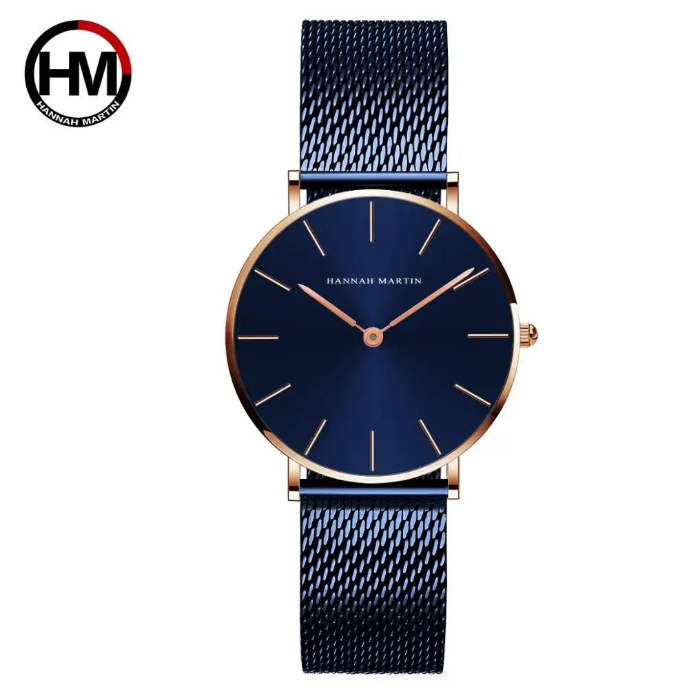 Hannah Martin Women 36mm Rose Gold Quartz Watch