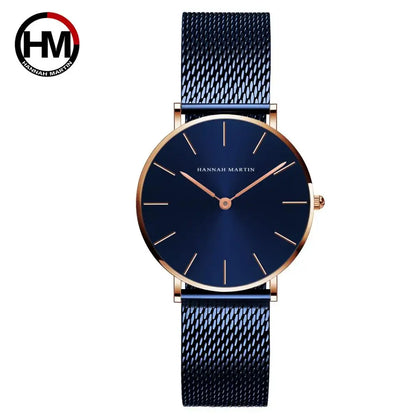 Hannah Martin Women 36mm Rose Gold Quartz Watch