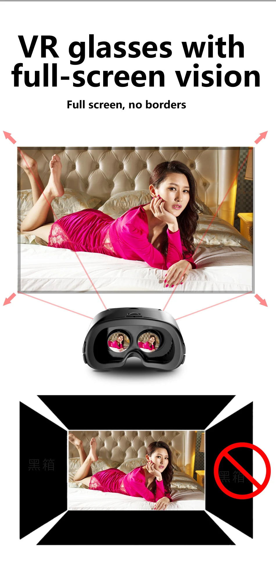 3D Virtual Reality Glasses for Smartphones with Real Lenses