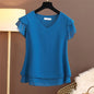 Loose V-Neck Chiffon Blouse for Women
