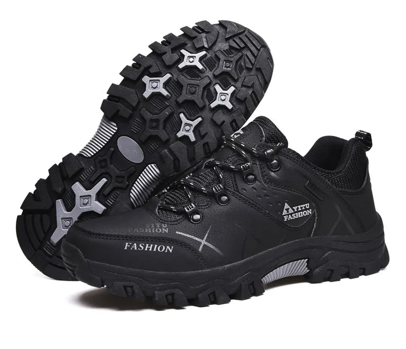 Men's Waterproof Leather Snow Boots Size 39-47