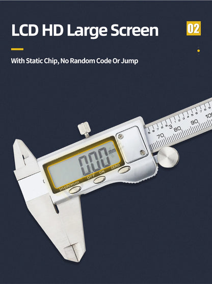 Digital Caliper Stainless Steel Thickness Gauge