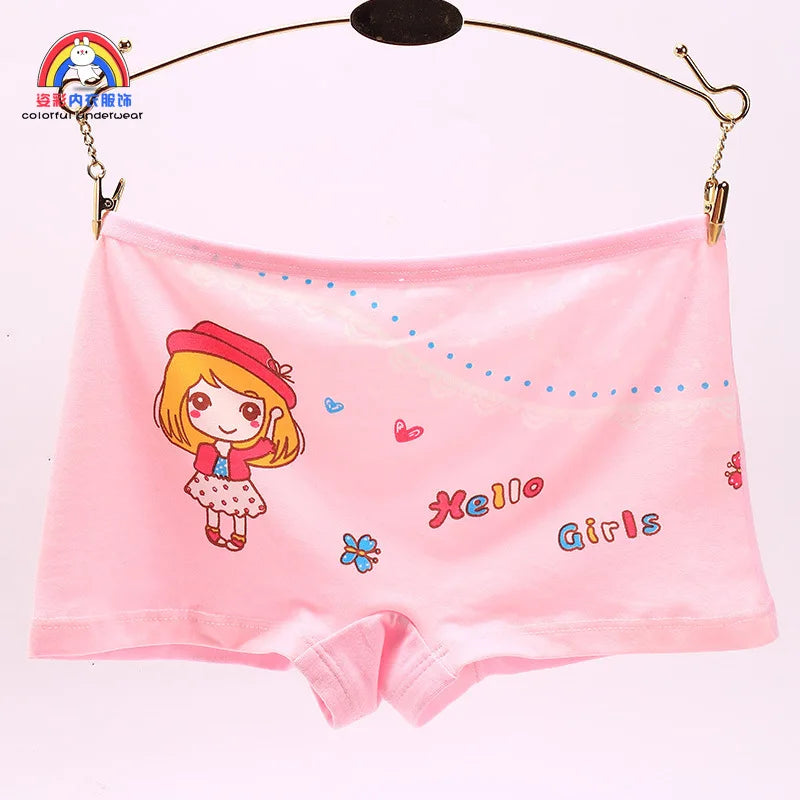 Girls Cartoon Cotton Underwear Briefs Size 2T-10T