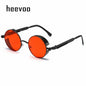 Metal Punk Round Sunglasses for Men and Women