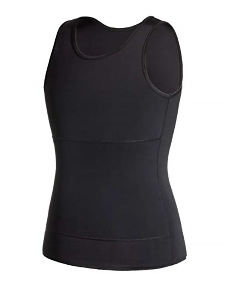 Men's Slimming Vest Body Shaper Corset in Nylon Elastane