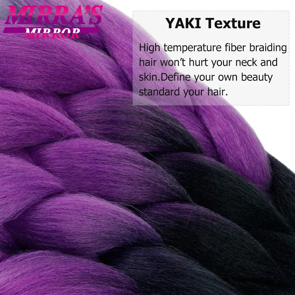 24 Inch Jumbo Braiding Hair Extensions Synthetic Ombre