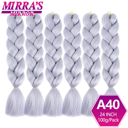 24 Inch Jumbo Braiding Hair Extensions Synthetic Ombre