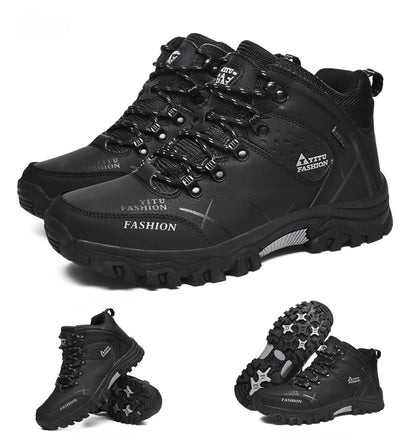 Men's Waterproof Leather Snow Boots Size 39-47