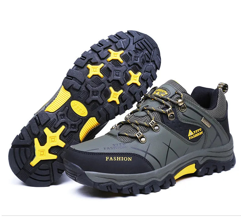 Men's Waterproof Leather Snow Boots Size 39-47