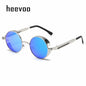 Metal Punk Round Sunglasses for Men and Women