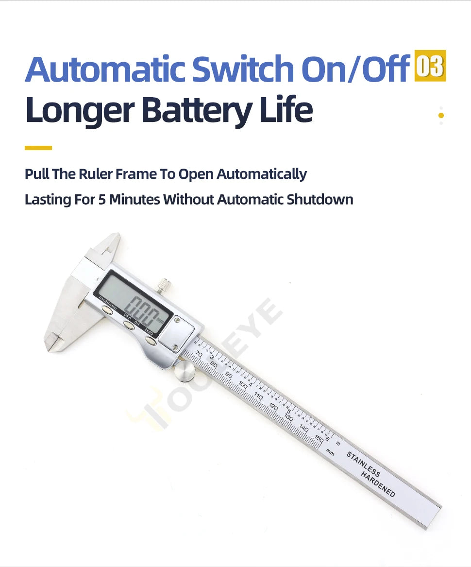 Digital Caliper Stainless Steel Thickness Gauge