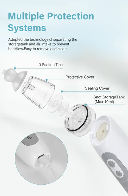 Baby Electric Nasal Aspirator Silicone Charging Version