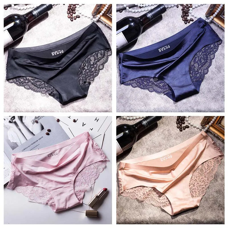 Lace Briefs Women Seamless Comfort Underwear Plus Size