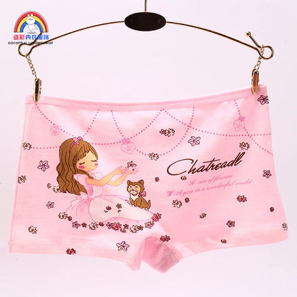 Girls Cartoon Cotton Underwear Briefs Size 2T-10T