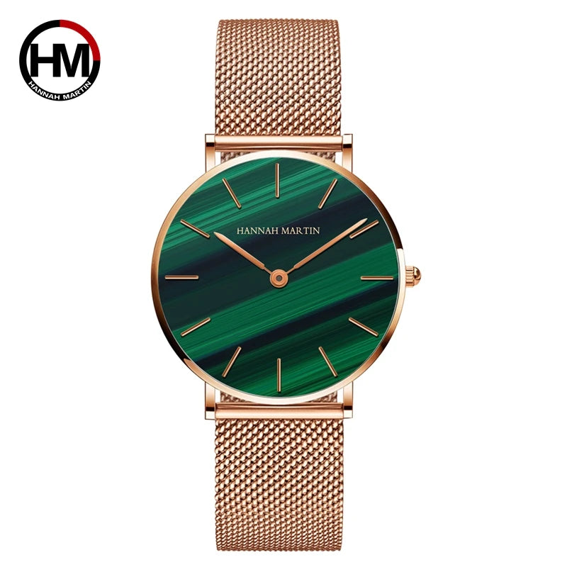Hannah Martin Women 36mm Rose Gold Quartz Watch