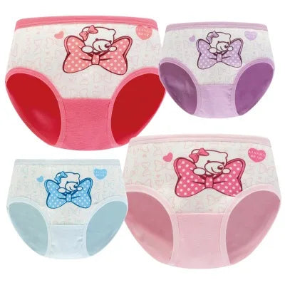 Girls Cartoon Cotton Underwear Briefs Size 2T-10T