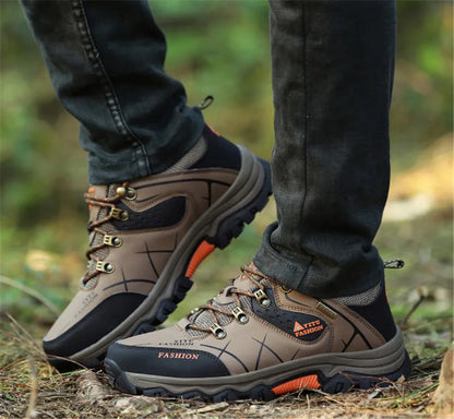 Men's Waterproof Leather Snow Boots Size 39-47