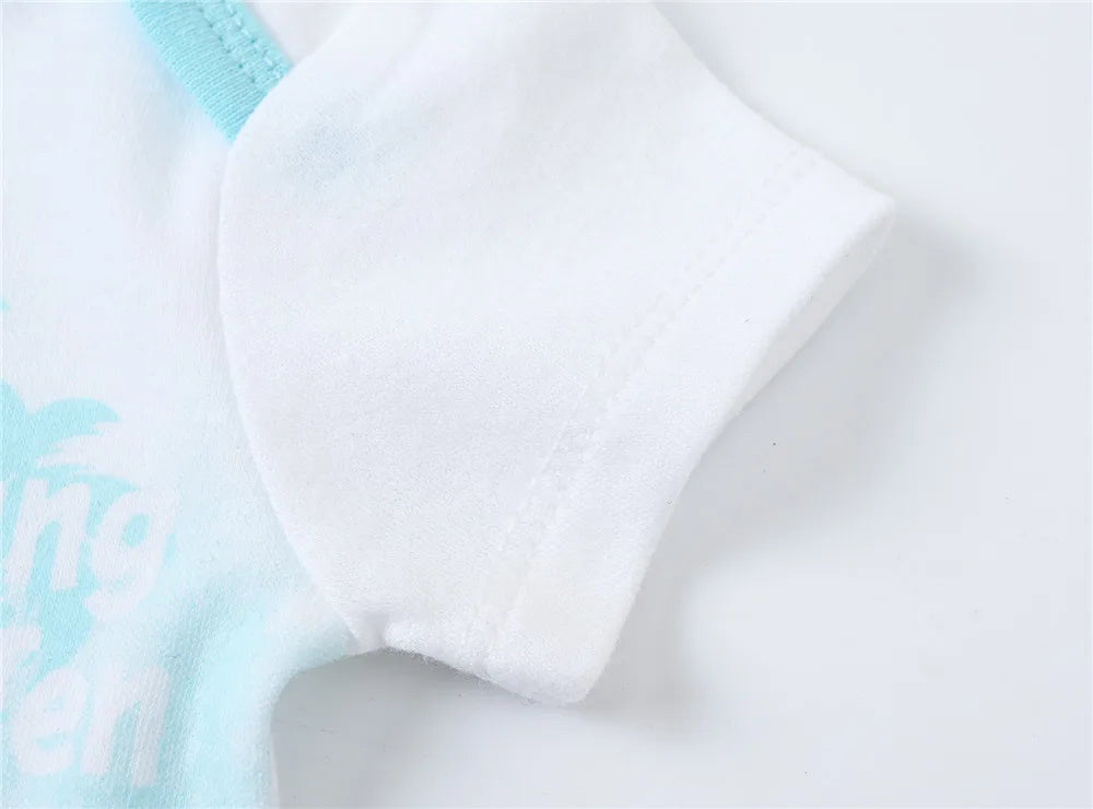 Kavkas Baby Boy Cotton Bodysuit Summer Overalls