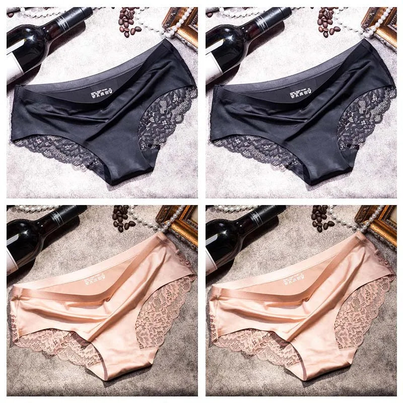 Lace Briefs Women Seamless Comfort Underwear Plus Size