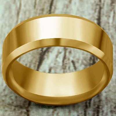 Black Classic Titanium Steel Ring for Men