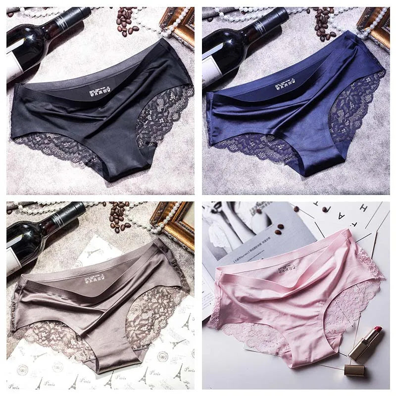 Lace Briefs Women Seamless Comfort Underwear Plus Size