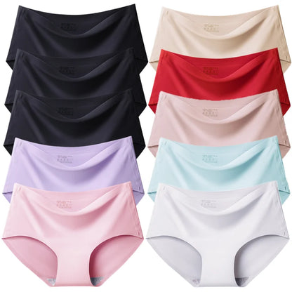 TrowBridge Women's Plus Size Silk Satin Seamless Briefs