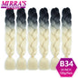 24 Inch Jumbo Braiding Hair Extensions Synthetic Ombre