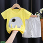 Kids Cotton Cartoon T-Shirt and Shorts Set