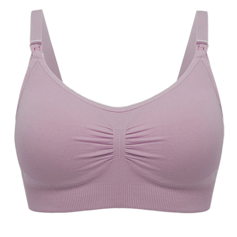 Plus Size Nursing Bra Seamless Breathable Nylon