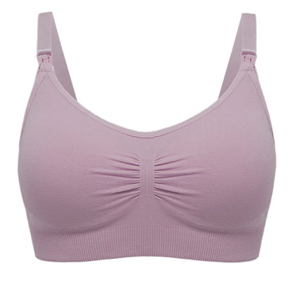Plus Size Nursing Bra Seamless Breathable Nylon