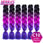 24 Inch Jumbo Braiding Hair Extensions Synthetic Ombre
