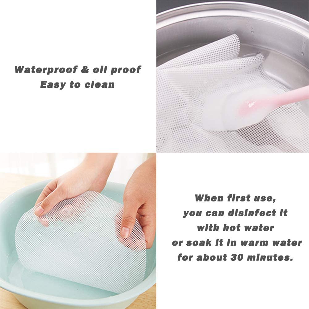 Silicone Steamer Mat Set Non-Stick White Kitchen Accessories