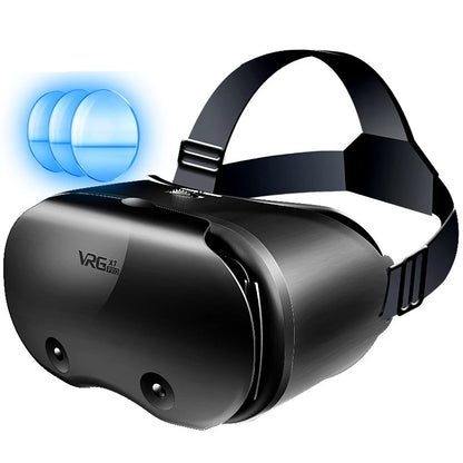 3D Virtual Reality Glasses for Smartphones with Real Lenses