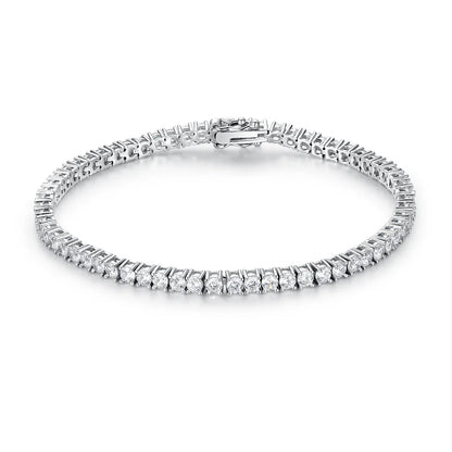Moissanite Tennis Bracelet for Women in 14K Gold