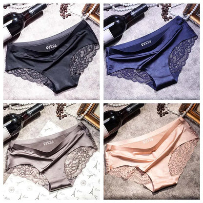 Lace Briefs Women Seamless Comfort Underwear Plus Size