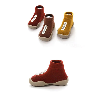 Baby Toddler First Walkers Soft Rubber Shoes