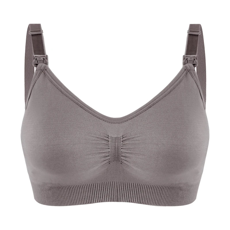 Plus Size Nursing Bra Seamless Breathable Nylon