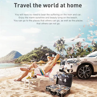 Wireless Virtual Reality Glasses 3D Headset for 4.7-7.2" Phones