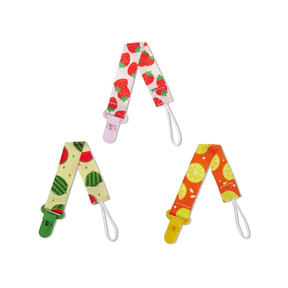 Personalized Cartoon Print Pacifier Clip Set for Babies