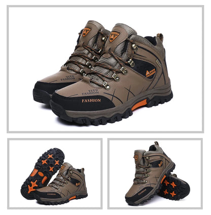 Men's Waterproof Leather Snow Boots Size 39-47