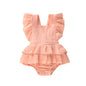 Cotton Ruffle Romper for Baby Girls Summer Outfit