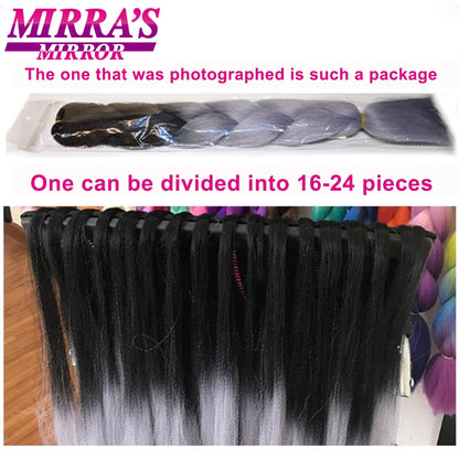 24 Inch Jumbo Braiding Hair Extensions Synthetic Ombre