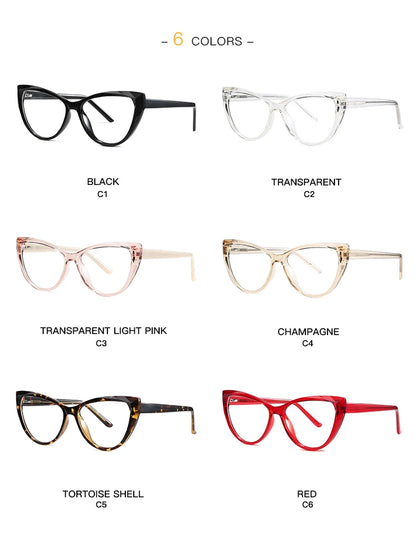 Cat Eye Plastic Glasses Frame for Women