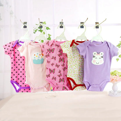 Cotton Short Sleeve Jumpsuit for Infants