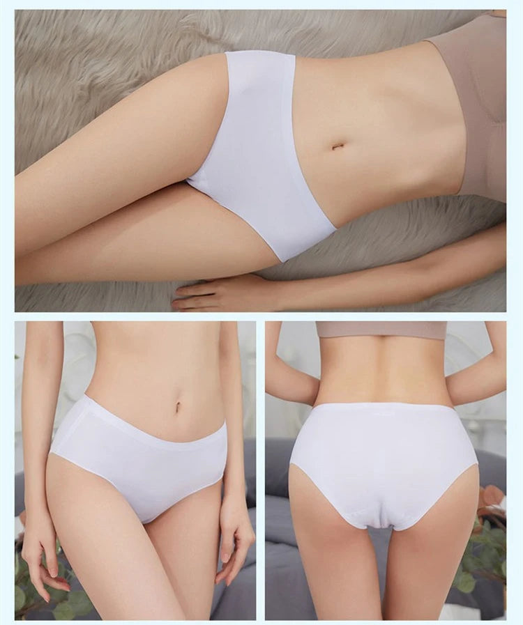 TrowBridge Women's Plus Size Silk Satin Seamless Briefs
