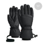 Copozz Waterproof Ultralight Winter Ski Gloves Black White