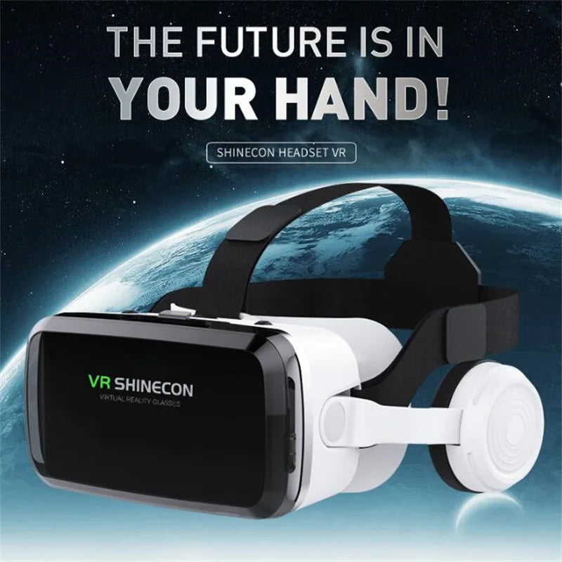 Wireless Virtual Reality Glasses 3D Headset for 4.7-7.2" Phones