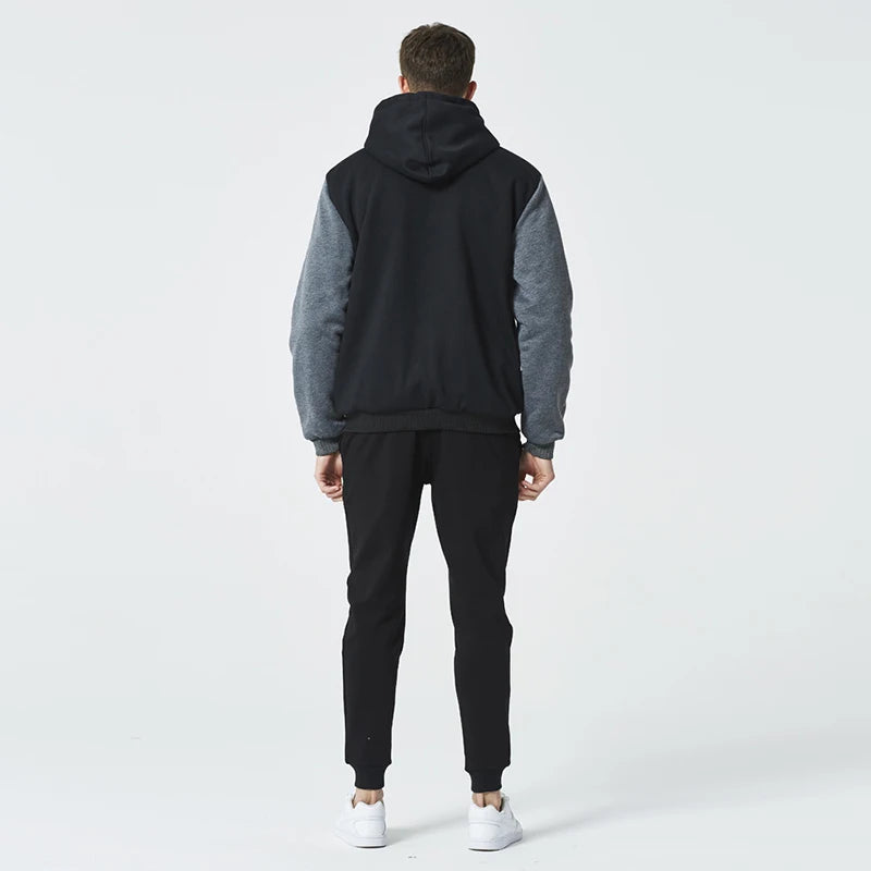 Men's Camouflage Winter Jacket Fleece Long Sleeve Coat