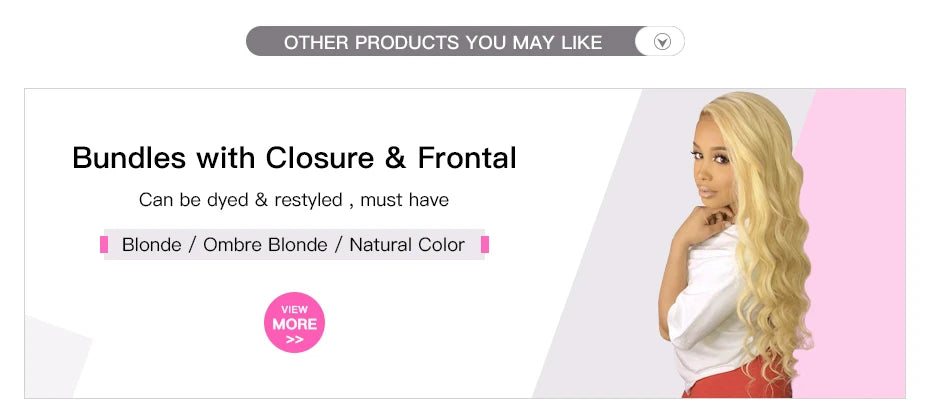 613 Blonde Brazilian Hair Bundles Straight Weave 24-40 Inch