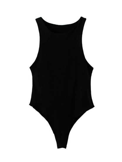 Summer Solid Sexy Bodycon Women Bodysuit Green Slim